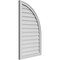 Ekena Millwork Quarter Round Top Right Surface Mount PVC Gable Vent w/ 2"W x 2"P Brickmould Sill Frame, 24"W x 40"H GVPQR24X4003SN - alternate 2